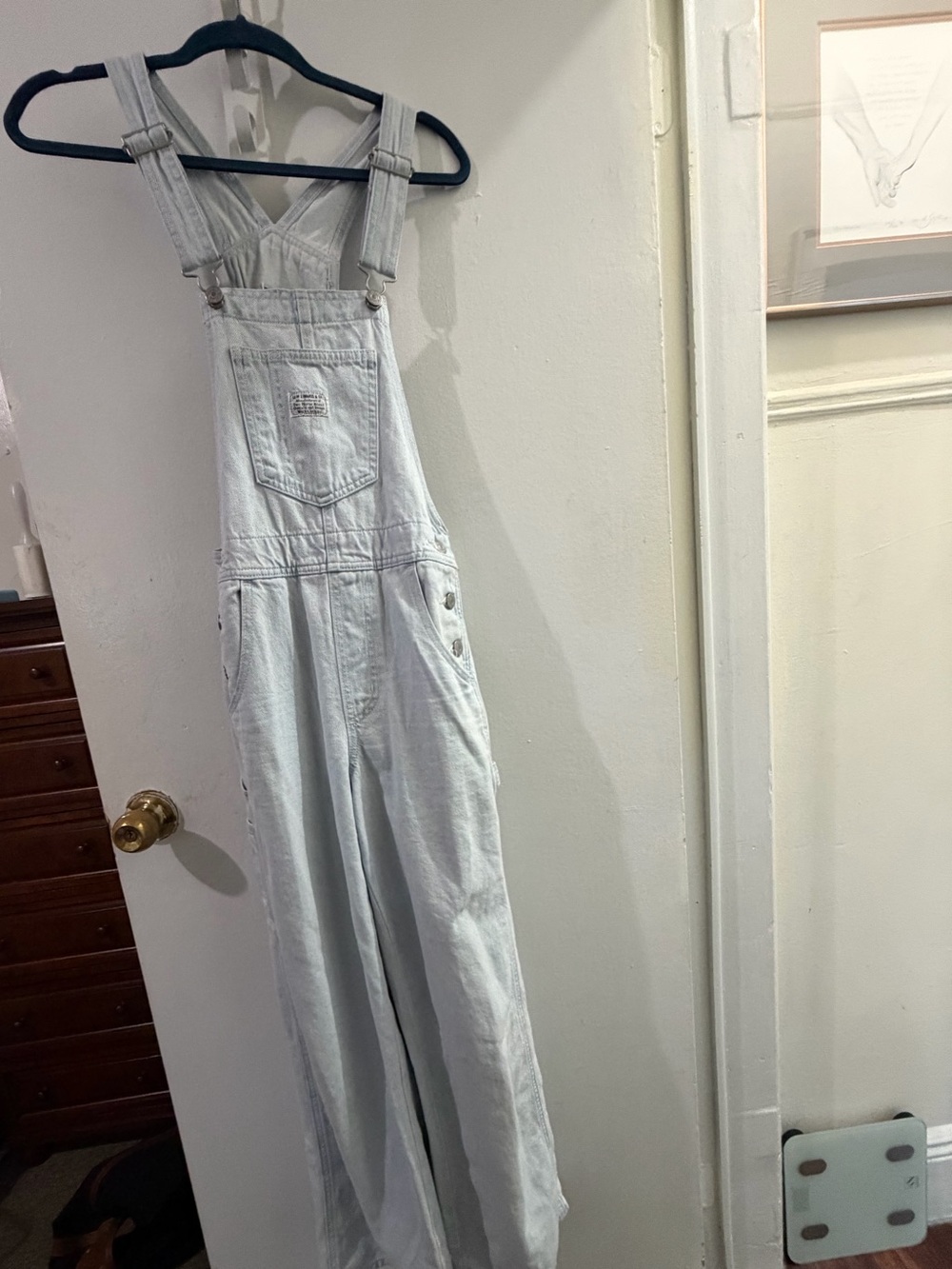 Levi's Carpenter Denim Jean Overalls Light Wash